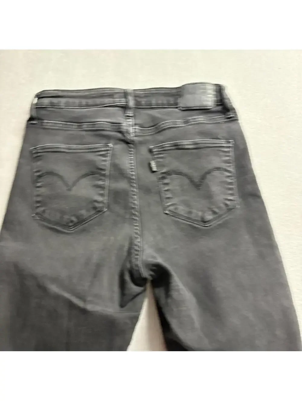 Levis 721 High Rise Skinny Jeans Womens Size 30 Black Denim Stretch Pants